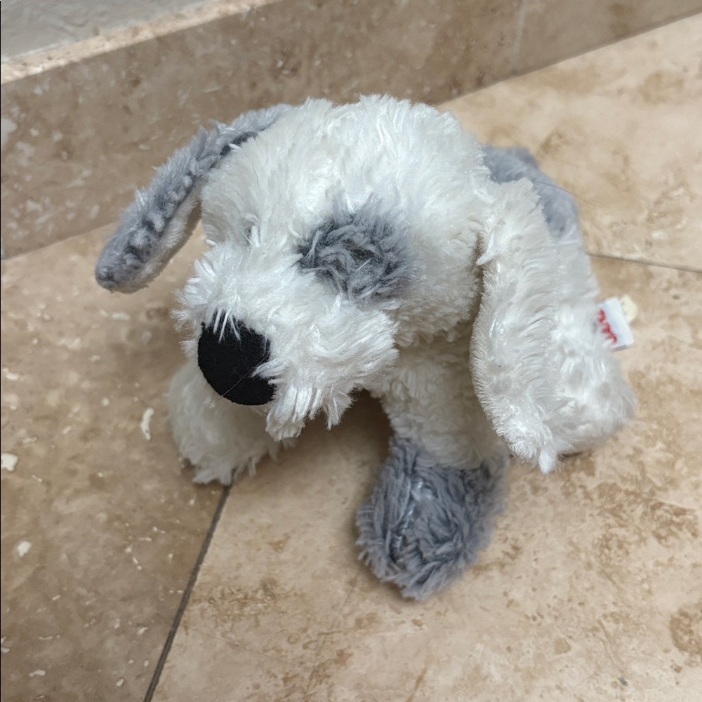 Webkinz Misty Puppy HM430 Fluffy Gray and White Plush Dog